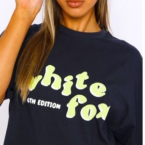 NWT White Fox Boutique Navy Tee